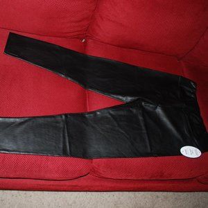 NWT LARGE SCOOP FAUX LEATHER STRETCH LEGGING
